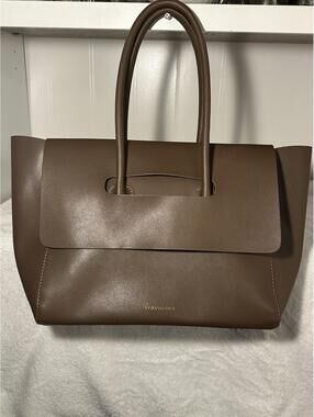 Katherine Retro Large Brown Tote Bag